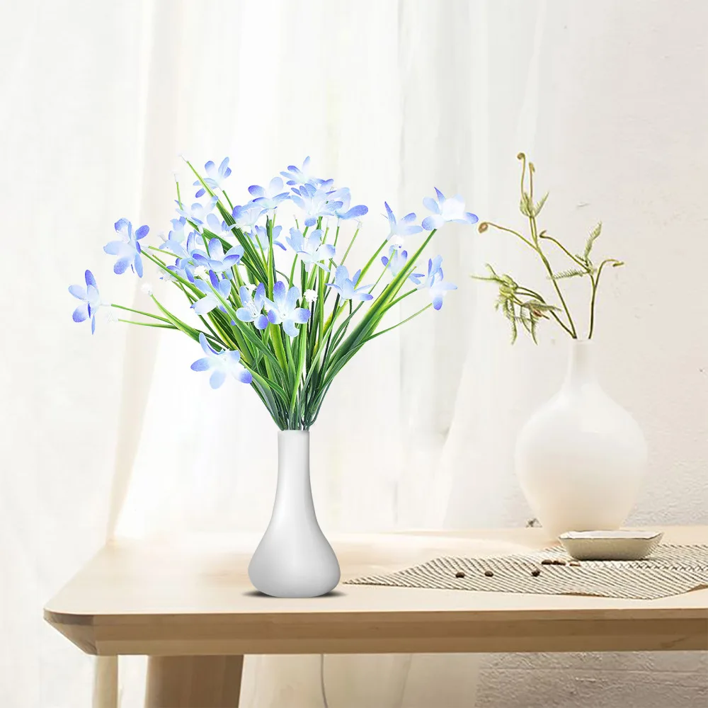 

No Fade Office Table Vase Dried Flowers Faux Plastic Plants Desktop Party Arrangment Home 7 Forks For Wedding Bridle Bouquet