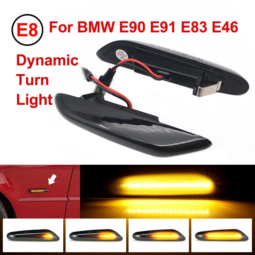 

2X 12 В Автомобильный светодиодный стоп-сигнал поворота боковой маркер световой индикатор лампа подходит для 2008-2013 BMW 1 серии E88 кабриолета