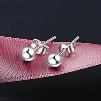 sa silverage simple womens mini earrings silver jewelry korean fashion ear jewelry s925 silver needle round bead earrings