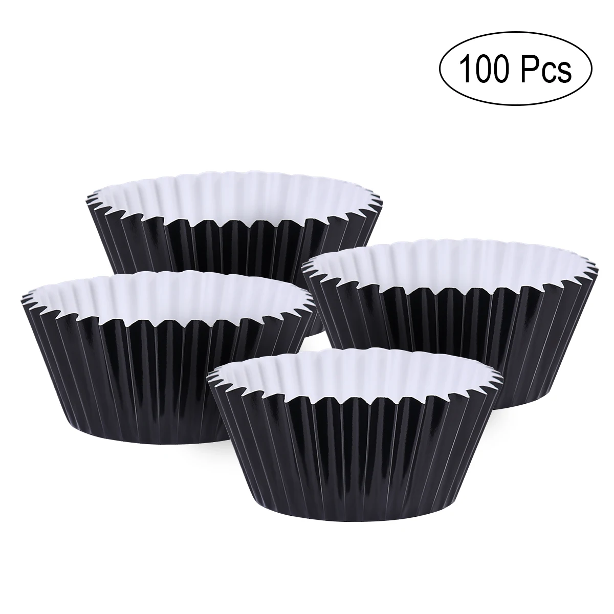 ROSENICE 100 шт. алюминиевая уплотненная чашка из фольги обертки для пирожных вкладыши