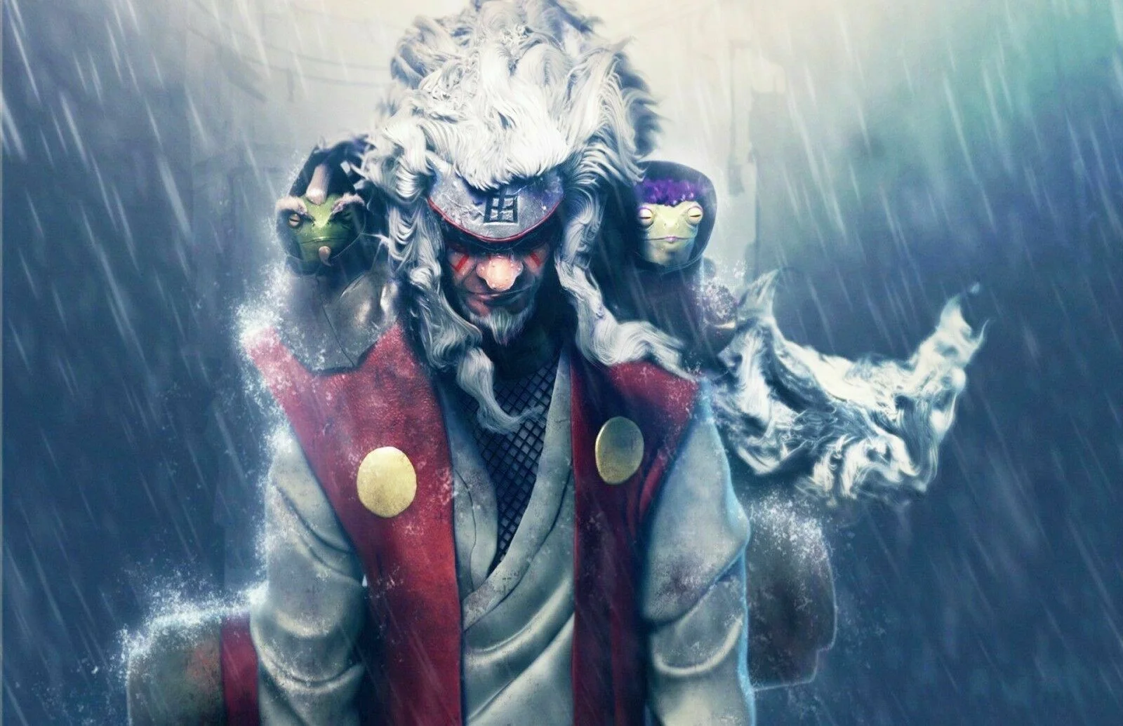 

Jiraiya шалфей-огромный шелковый постер с художественным принтом, домашний Настенный декор 24x36 дюймов