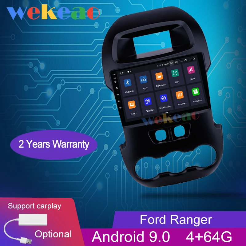 Wekeao сенсорный экран 9 'Ƈ Din Android 0 автомобильный радиоприемник для Ford Ranger F250 Dvd