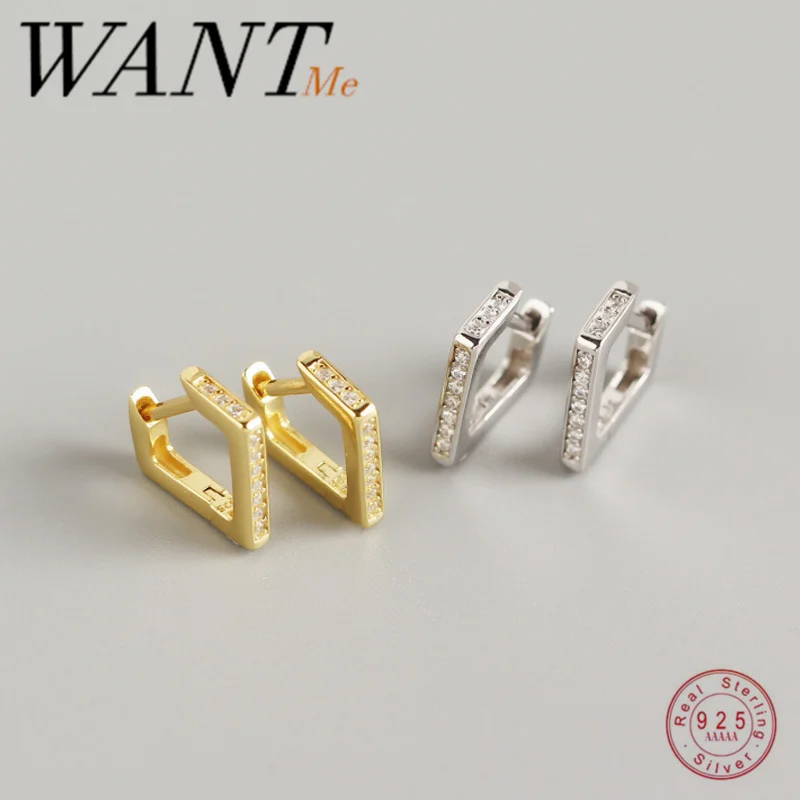 WANTME модные минималистичные белые циркониевые геометрические Четырехсторонние