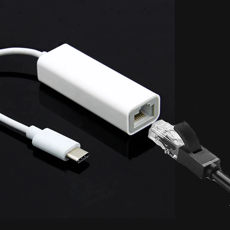

USB-C to Ethernet NIC Type-C to RJ45 LAN Network Dongle Connector, Thunderbolt 3 to Network Adapter for