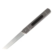 masalong kni205 d2 blade carbon fiber titanium alloy handle outdoor camping edc folding knife