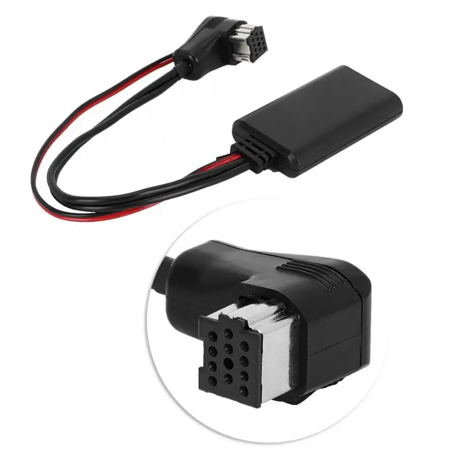12V 12 штепселный Bluetooth Беспроводной с адаптером AUX автомобильный аудио стерео