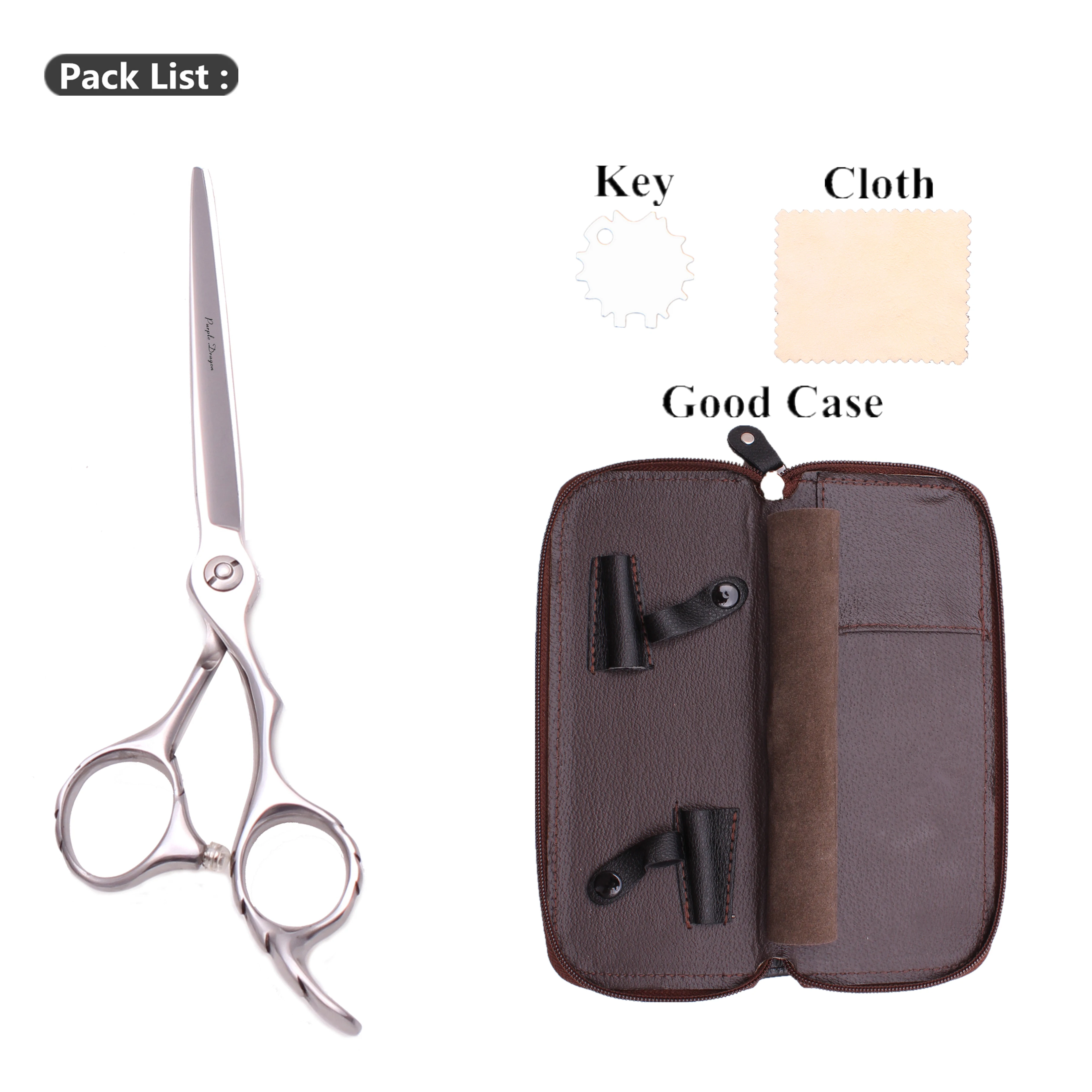 Парикмахерские ножницы для стрижки волос с фиолетовым драконом 5 &quot6&quot Японские