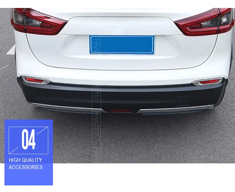 Hivotd для Nissan qashqai j11 Dualis автомобильный передний задний противотуманный светильник крышка для бровей рамка отделка ABS хром внешние аксессуары,автотовары аксессуары для авто