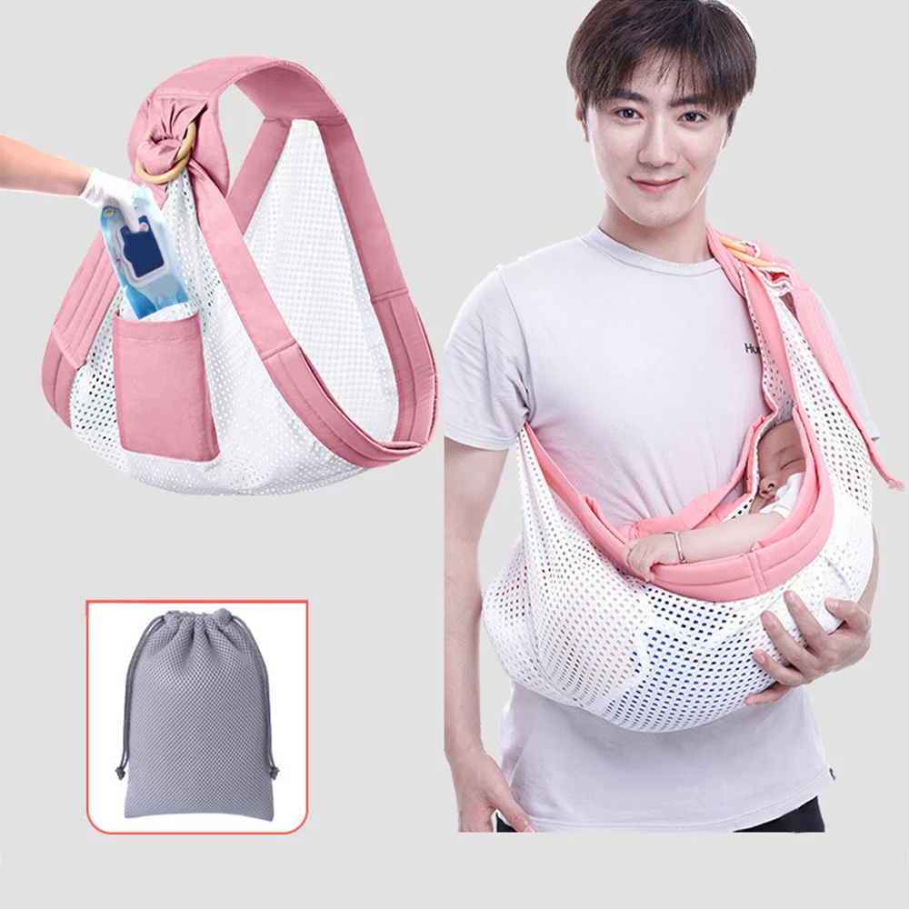 

New Newborn Adjustable Breathable Kids Carrier Sling Portable Breastfeed Feeding Carrying Belt Baby Carrier Wrap Ring Sling