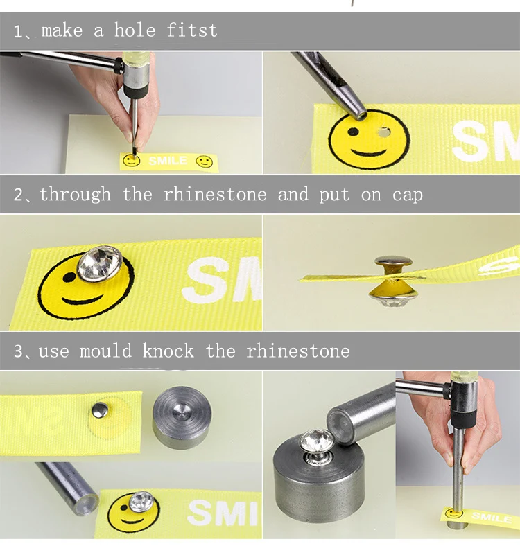 1 Набор машина для фиксации формы заклепки из горного хрусталя|Принадлежности
