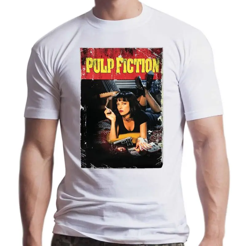 

New Men's Summer Foshion Style Pulp Fiction Movie Poster Men's T-Shirt