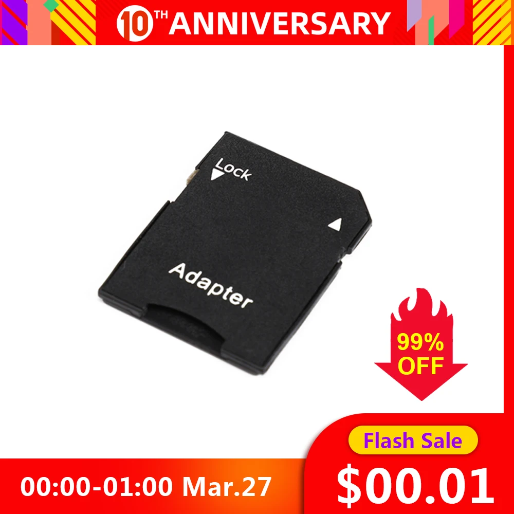 Распродажа со вспышкой! Переходник для карты памяти TF на SD|Компьютерные кабели и