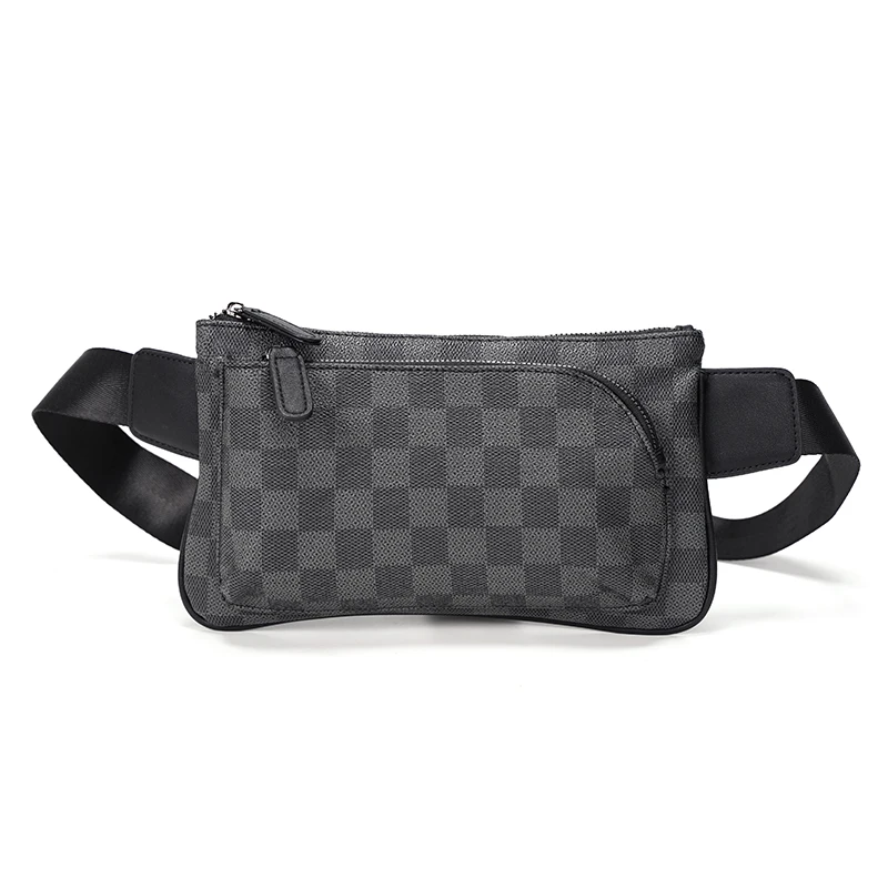 

New Plaid Street Shoulder Bag Running fashion Chest Bag