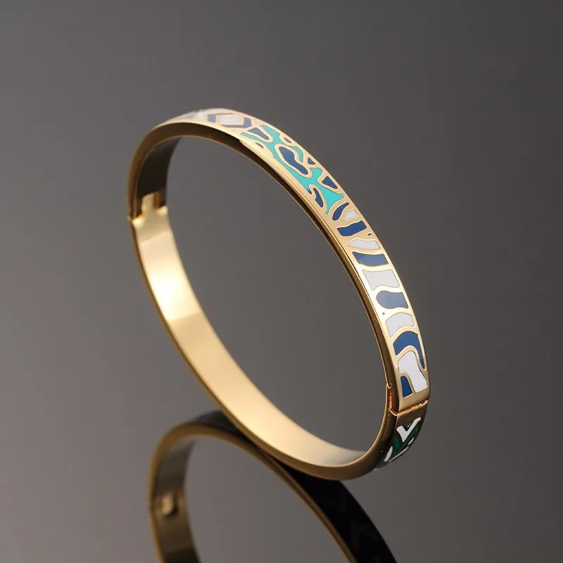 R& X Detalles Boda женское ювелирное изделие 6 мм браслет из нержавеющей стали Bijoux Femme Fine Regalos эмалевые браслеты Esmaltes