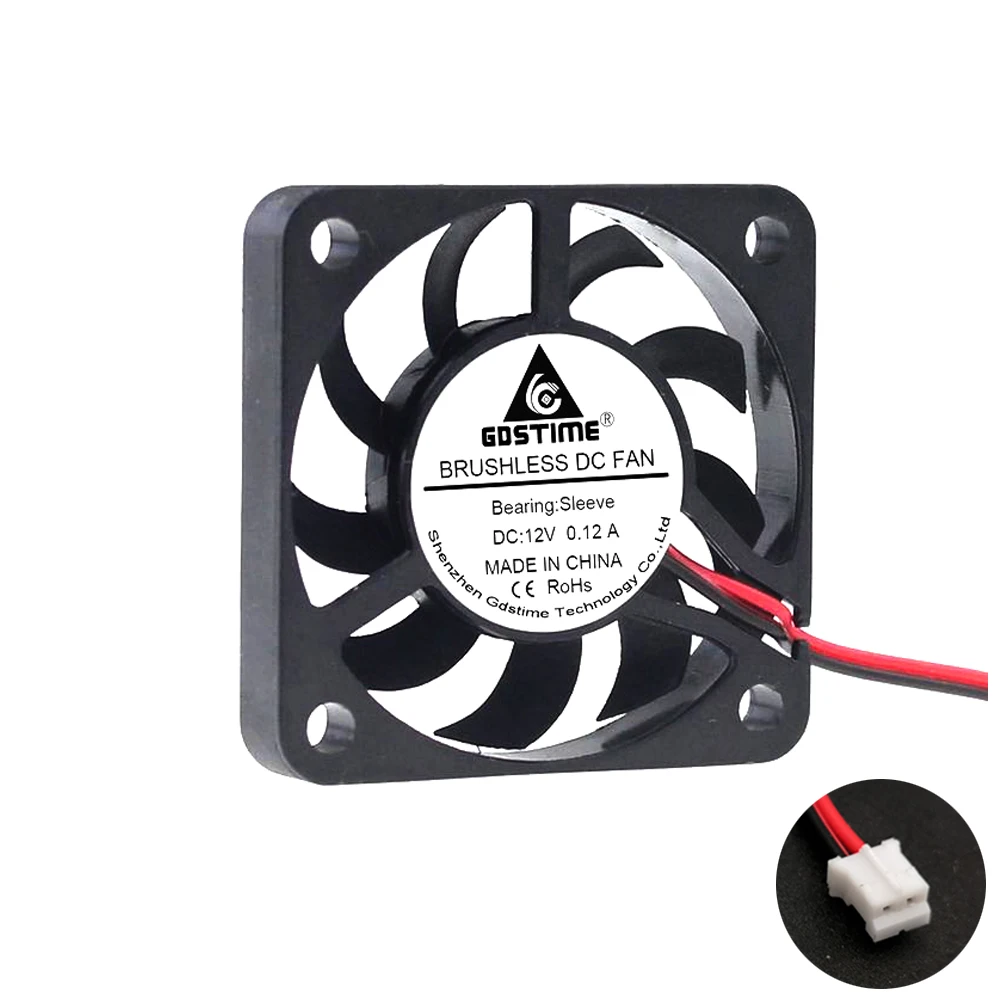 12V PH2.0 2Pin 4007 бесщеточный ультратонкий вентилятор DC 5V 12V 4cm 40mm 40X40X7mm микро DC охлаждающий вентилятор ПК cpu Радиатор VGA кулер - Цвет: 12V PH2.0 2Pin