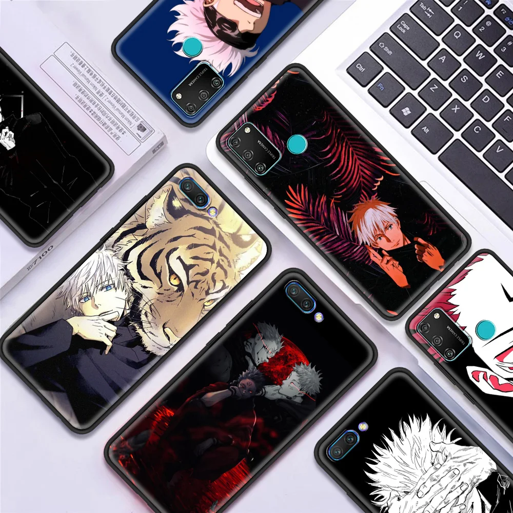 

Jujutsu Kaisen Anime Silicone Soft Case For Honor 8X 9X 10 Lite 20 30 Pro 20e 20S(6.15) 30i Play 9A Luxury Phone Coque Shell