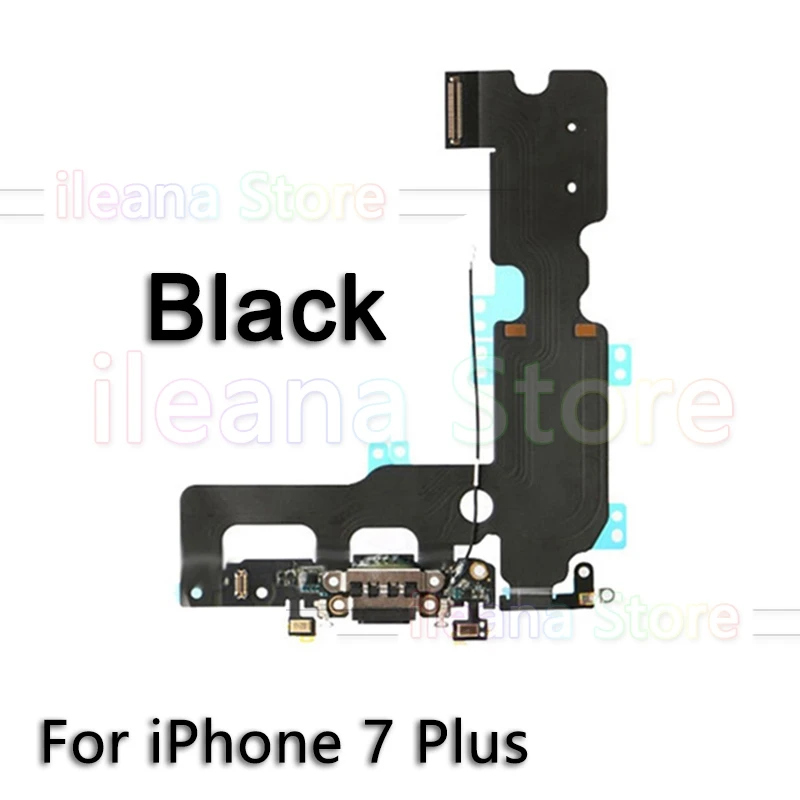 7 Plus Black OEM USB порт зарядное устройство док-станция гибкий кабель для iPhone 6 6s 7 8 Plus док-станция для зарядки с микрофоном Flex - Цвет: 7 Plus Black