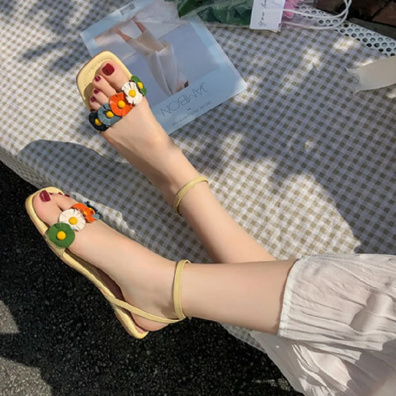 Босоножки в стиле Феи Новинка 2019 года сезон лето модная мягкая уличная одежда