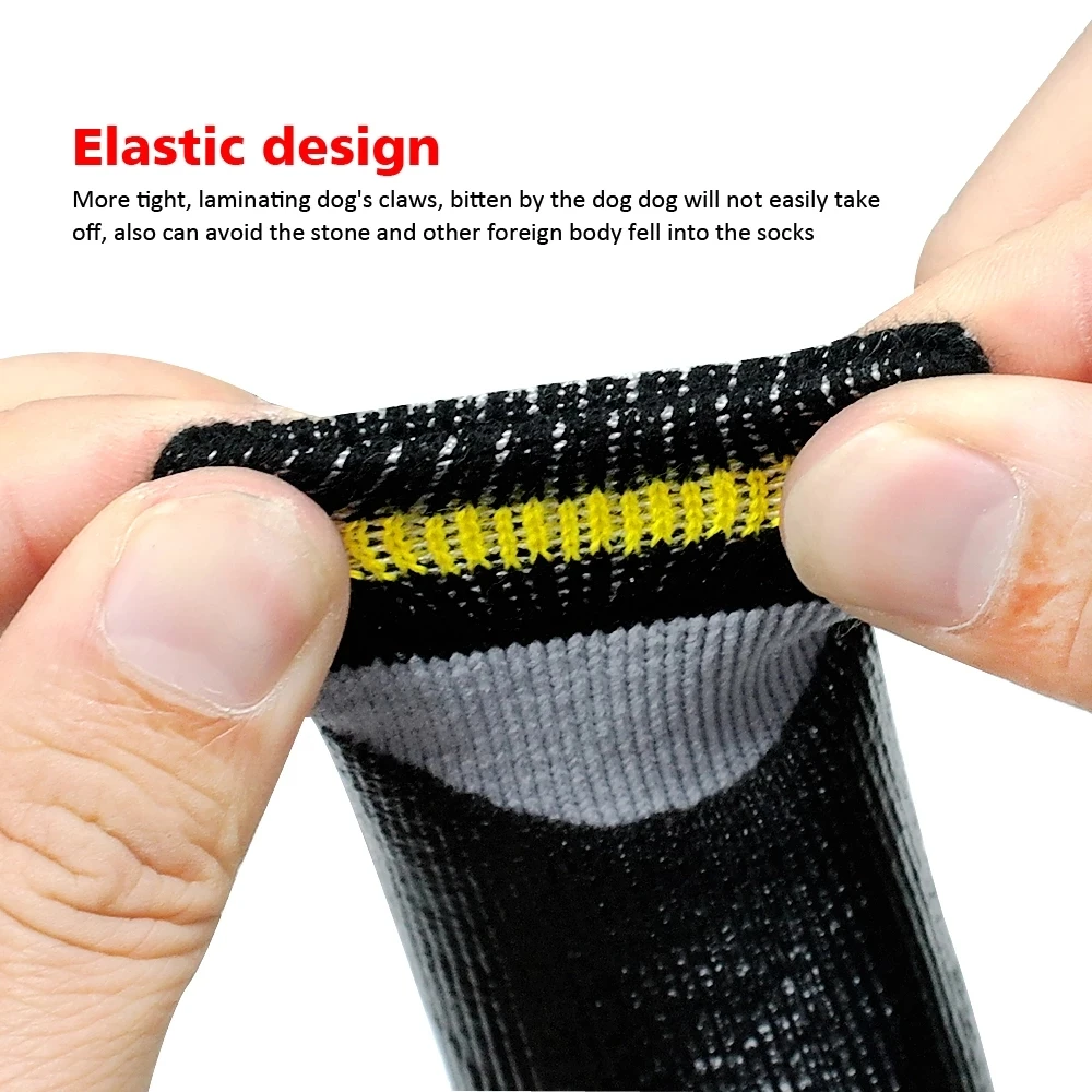 Уличные водонепроницаемые нескользящие носки для собак и кошек 4 шт./компл.
