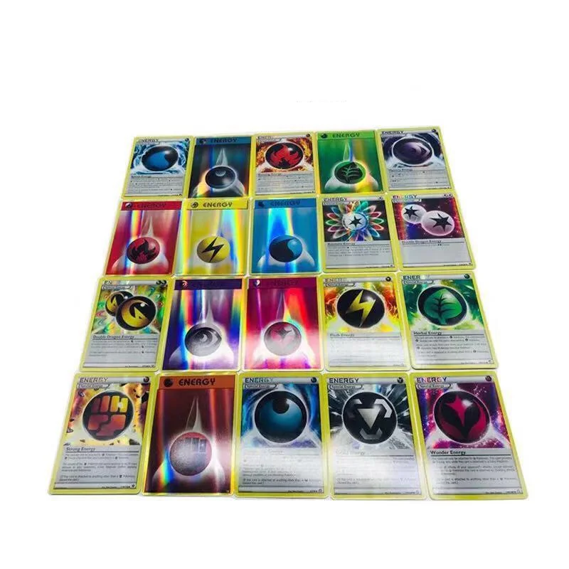 TAKARA TOMY-Juego de cartas de Pokemon para ni&ntilde;os, colecci&oacute;n de cartas de energ&iacute;a de batalla, amplificador de tarjeta de intercambio en ingl&eacute;s brillante, caja de juguetes-4