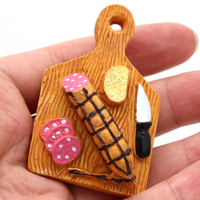 3D моделирование холодильник для пищи магниты Смешные на Pizzza Краб колбаса