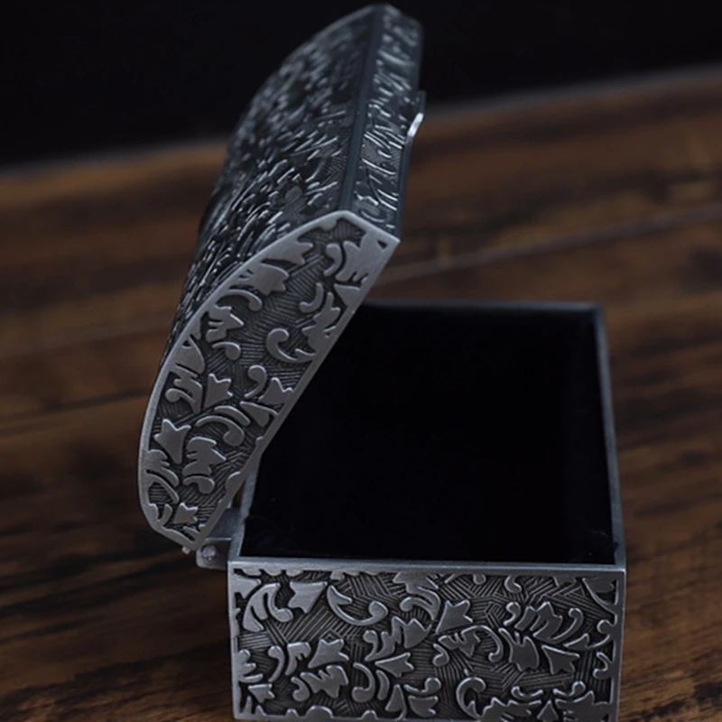 Ретро шкатулка из цинкового сплава для хранения ювелирных изделий чехол дома