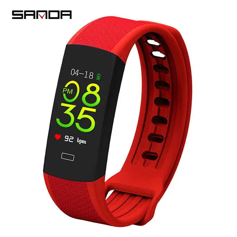 Смарт-часы Sanda B6 мужские с цветным дисплеем пульсометром и шагомером |