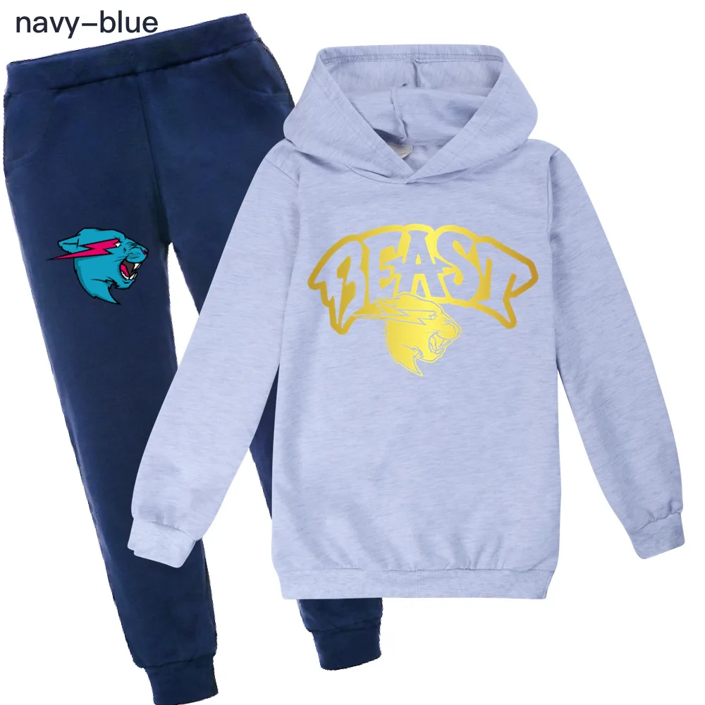 New Toddler Cat 3D Print Autumn Sweatshirt Pants Set Kids Cotton Sport Active Coat Set Hoodie Trousers Boy Girl Clothing