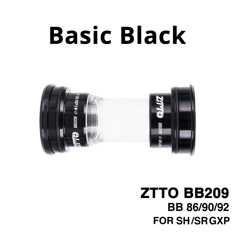 BB209 Basic Black ZTTO CERAMIC Bottom Bracket BB209 BB92 BB90 BB86 Press Fit for Road Mountain bike Shimano 24mm Crankset SRAM GXP 22mm chainset - Цвет: BB209 Basic Black