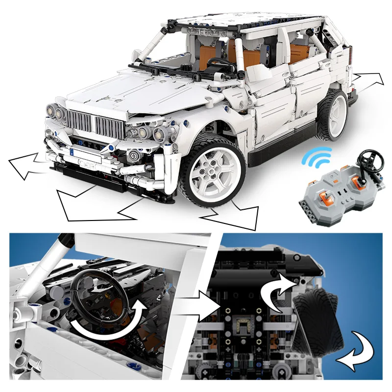 

Cada 2208PCS City Remote Control SUV Off Road Vehicle Building Block High -tech RC/non-RC Racing Car Bricks Toys for Boys Gifts