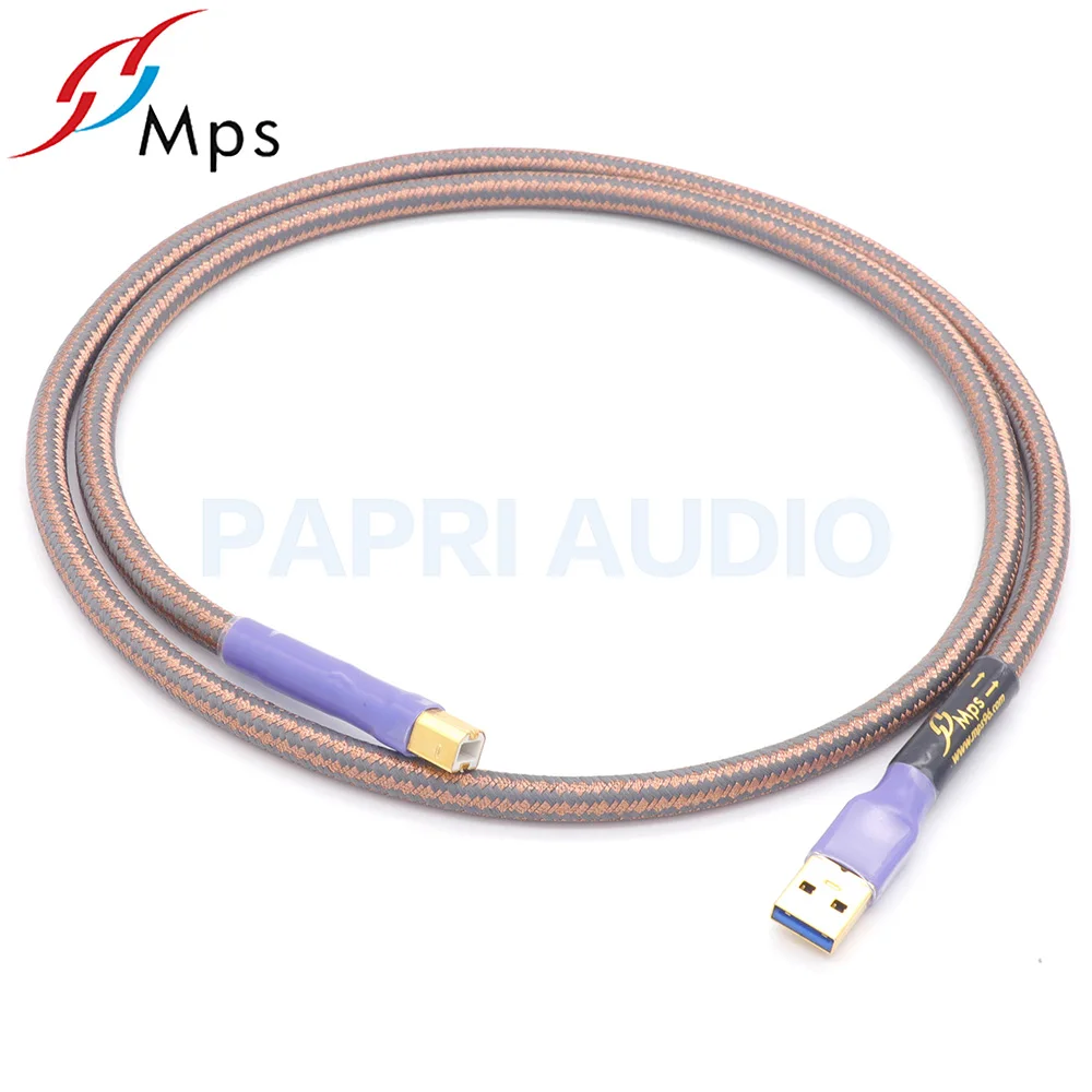 PAPRI MPS QR-USB 6N 99.99997% OCC аудио кабель HiFi позолоченный USB разъем A-A A-B разъем для передачи данных ЦАП DVD усилитель