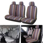 Хлопковые чехлы на сиденья, 1 + 2 шт., полосатые чехлы на автомобильные сиденья для грузовиков Vauxhall, Opel Vivaro, Renault Master, Traffic