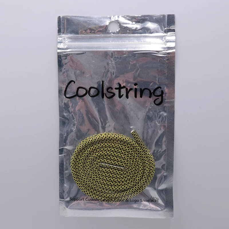 

Coolstring 3MM Vogue Shoe Accessories Nice Polyester Shoelaces Green Yellow Youth Ropes For Young Guys Street Walking Necessary