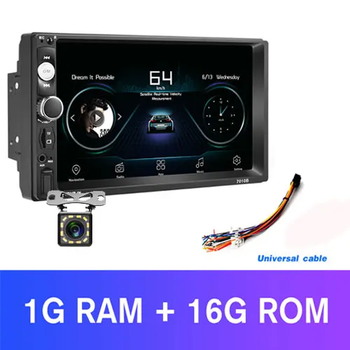 With 12 Led Camera AMPrime 2 Din автомагнитола Android автомобильный мультимедийный gps навигатор Wifi Авторадио Bluetooth MP5 Стерео FM аудио для Kia резервная камера - Цвет: With 12 Led Camera