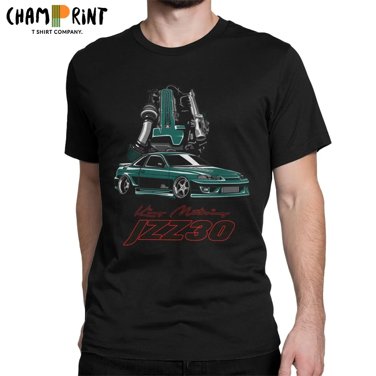 Мужская Летняя хлопковая Футболка Soarer JZZ31 Jdm с коротким рукавом и круглым вырезом