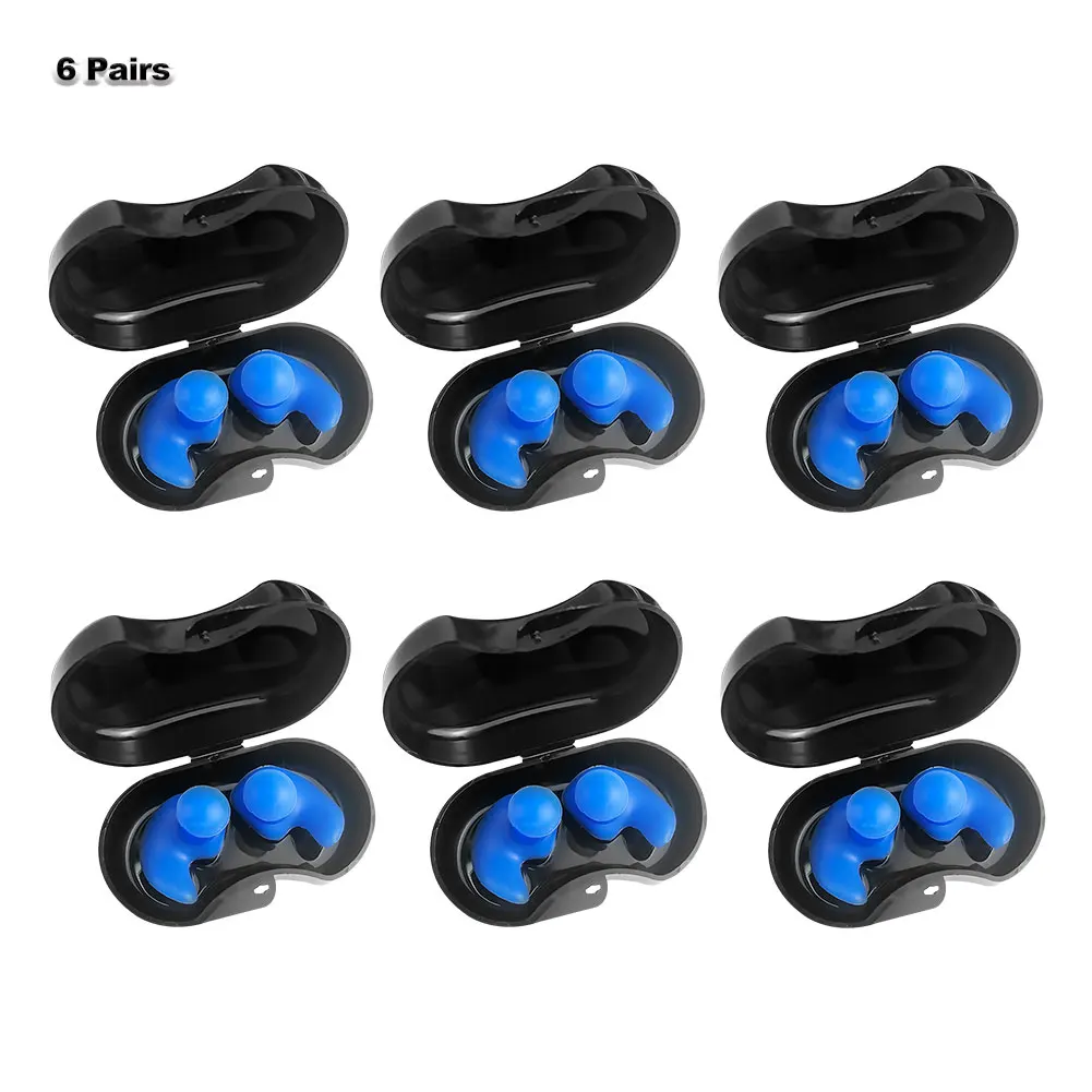 Swimming Earplugs Spiral Silicone Professional Anti-noise and Waterproof Suitable for Adults Children | Спорт и развлечения