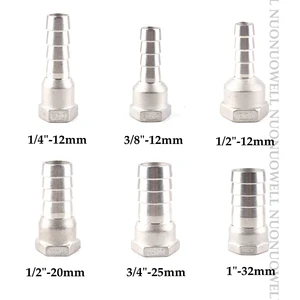 1 шт сделанных из нержавеющей стали с внутренней резьбой прямая совместных аквариума шланг пагода соединения воздушный насос адаптер соединители для садового водопровода