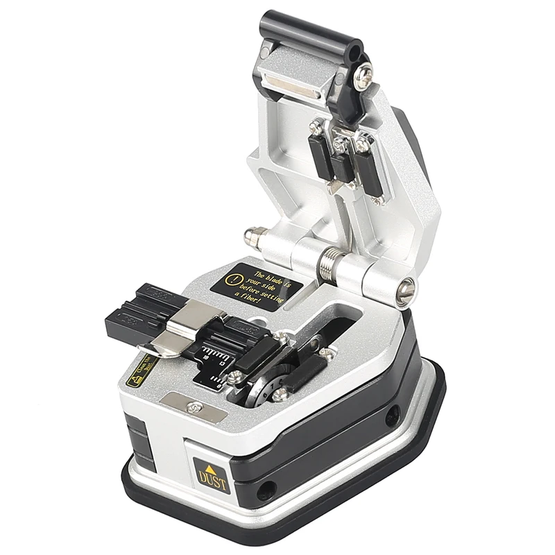 New Silver High Precision Fiber Cleaver SKL-6C Cable Cutting Knife Fiber Optic Knife Tools 16 Surface Blade