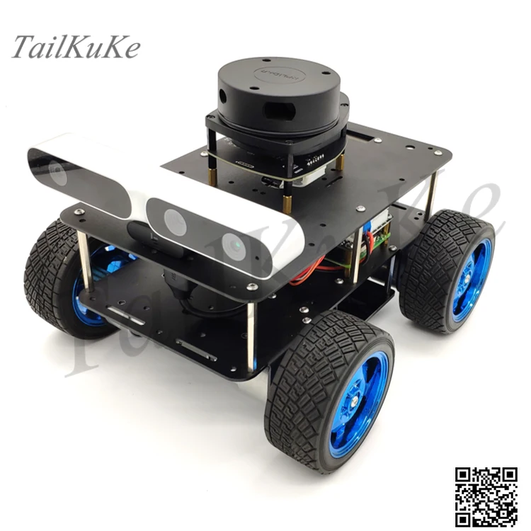 

ROS Robot Four-wheel Differential Intelligent Car 4WD Navigation 4B Lidar
