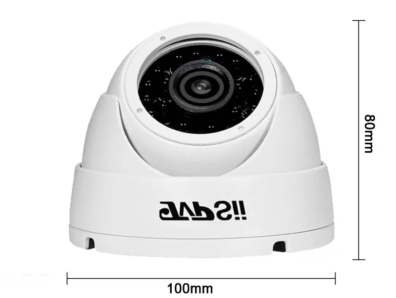 24 шт. Инфракрасные светодиоды 4 к 8mp/5mp/4MP/2MP водонепроницаемый IP66 белый металлический купол AHD аудио полушарие видеонаблюдения безопасности CCTV камера