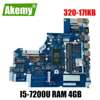 akemy for lenovo 320 15isk 320 15ikb 320 17ikb notebook motherboard dg421 dg521 dg721 nm b241 i5 7200u ram 4gb tested testing
