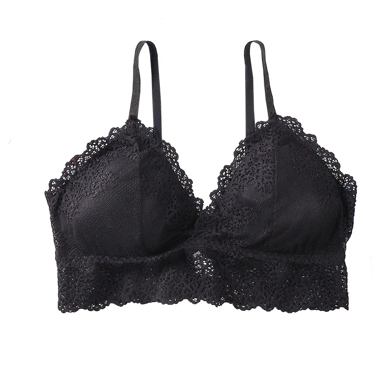 Женский бюстгальтер с треугольными чашками и глубоким V образным