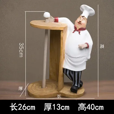 Творческий смолы шеф-повара Фигурки хлебобулочные изделия украшение домашнего