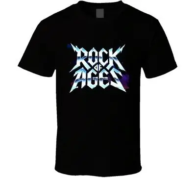 Футболка с надписью Rock Of Age Broadway Show | Мужская одежда