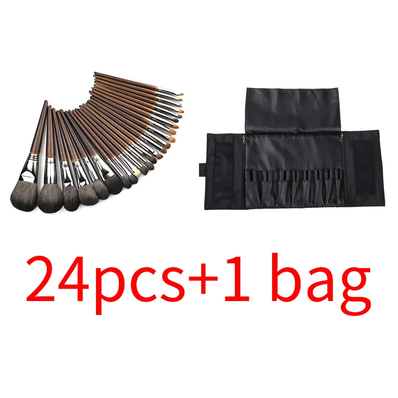 24 pcs with 1 bag OVW 5/18/24/набор кистей для макияжа, теней для растушевки кисти для глазури, прецизионный шейдер кисти для makiyazha glaz brochas maquillaje - Handle Color: 24 pcs with 1 bag
