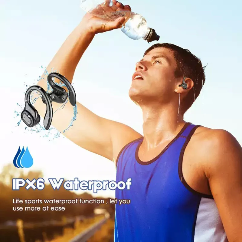 

New TWS Wireless Bluetooth Earphones LED Power Display Touch Control Sport Headset for All Smart Phone