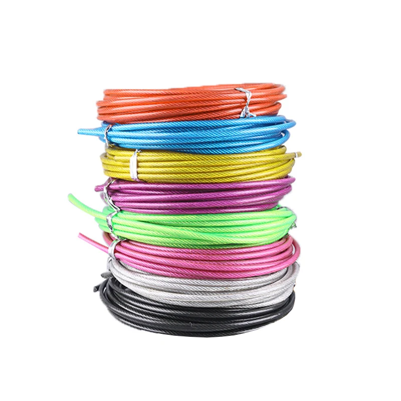

Spare Rope 3m 4MM Crossfit Replaceable Wire Cable Speed Jump Ropes Workout Skipping Rope Steel Wire Training Fitness Equipments