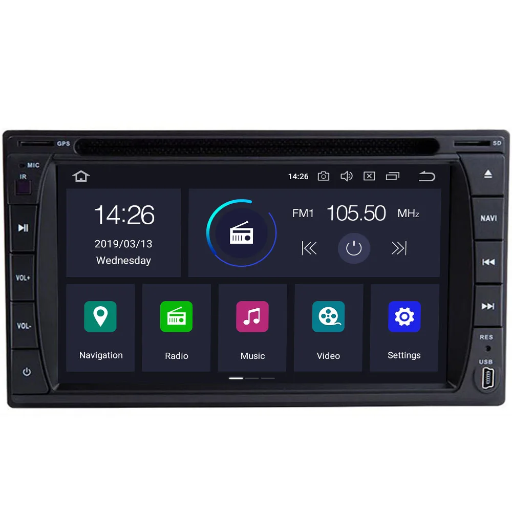 

Автомагнитола 2DIN, 8 ядер, Android 10px5, DVD, CD-плеер, GPS-навигация, мультимедиа, блок размеров 173x98