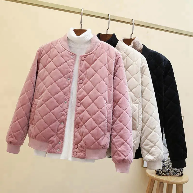 

2021 spring and autumn high quality women's cotton padded clothes