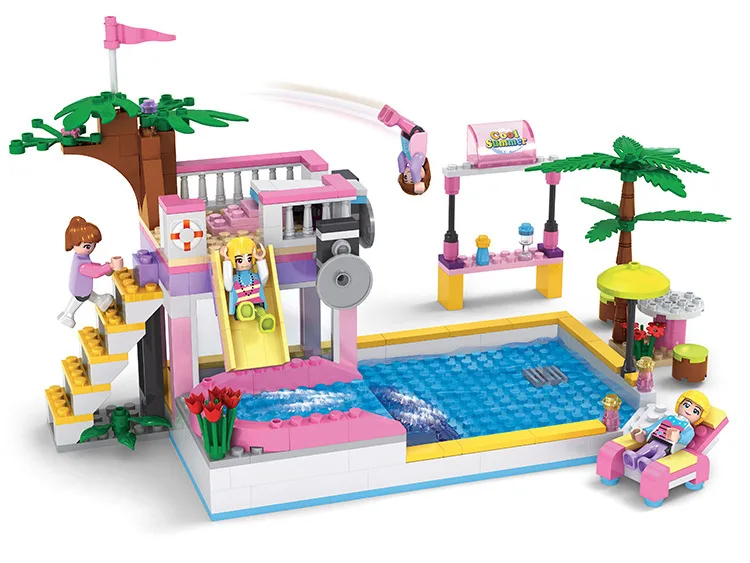 COGO14508 318 шт крейсер Дельфин яхты строительные блоки кирпичи развивающие игрушки